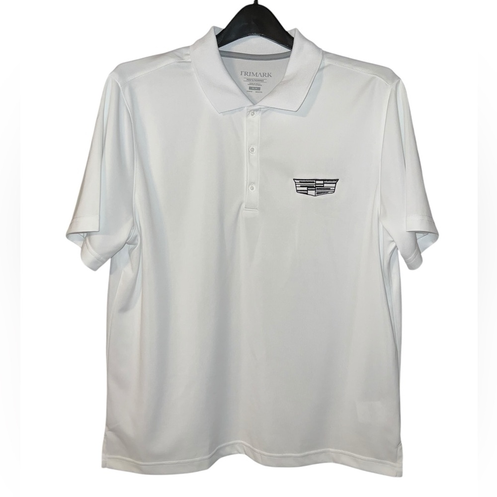 Trimark Official Cadillac White Polo Shirt Men’s Medium
